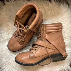 Forever 21 brown combat boots